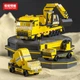 Конструктор Будівельна техніка на 1000 деталей City Builder, ескаватор, кран, трактор, евакуатор, вантажівка, бульдозер, бетономішалка - зображення 12