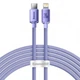 Кабель Baseus Crystal Shine Series Type-C to Lightning 20W 2m Purple (CAJY000305) - изображение 1