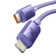 Кабель Baseus Crystal Shine Series Type-C to Lightning 20W 2m Purple (CAJY000305) - изображение 2