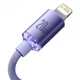 Кабель Baseus Crystal Shine Series Type-C to Lightning 20W 2m Purple (CAJY000305) - изображение 3