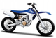 Металева модель мотоцикла Yamaha YZ450F 1:12 Біло-синя (5902596682897) - зображення 1