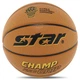 Мяч баскетбольный PU №7 STAR CHAMP GRIP (PU, бутил, оранжевый) (BB4277C_Оранжевый) - изображение 1