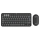 Комплект (клавиатура, мышь) беспроводной Logitech Pebble 2 Combo for Mac Graphite (920-012244) - изображение 1