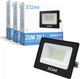 Набор 3 шт прожектор LED 20W Євросвітло ZUM F02-20 6400K - изображение 1
