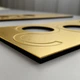 Настенные часы DIY 3D "Nexus" золото - Большие бескаркасные 3Д часы 60-130 см, самоклеящиеся (1011363) - изображение 8