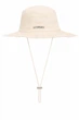 Панама с принтом Jacquemus Le Bob Artichaut Beige Бежевый - изображение 1