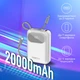 УМБ Promate PowerPod-20 20000 mAh, USB-C/USB-А порт, USB-C/Lightning коннекторы White (powerpod-20.white) - изображение 2