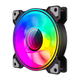 Кулер для корпуса GameMax Dual Ring Infinity BK RGB-подсветка 120мм - изображение 3
