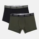 Набор трусов боксеров мужских хлопковых Puma Men Everyday Trunk 93832119 S 2 шт Хаки/Черный (8720245811392) - изображение 1