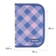 Пенал з наповненням Kite Purple Chequer K24-622H-3, 1 відділення, 2 відвороти - зображення 2