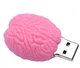 USB Флешка Брелок UDisc Мозг Розовый 256Gb - изображение 1