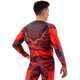 Мужской спортивный комплект рашгард + тайтсы Domino 210-15 размер L (170-175см) Red-Camouflage - изображение 7
