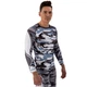 Мужской спортивный комплект рашгард + тайтсы Domino 210-16 размер L (170-175см) Grey Camouflage-Black - изображение 4