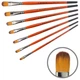 Кисть синтетика овальная Kolos Carrot 1097FR, №12, короткая ручка - изображение 2
