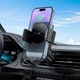 Тримач HOCO Speed wireless fast charging Car holder HW13 (air outlet) |15W, 4.5-7"| чорний - зображення 8