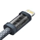 Кабель 2 метри Baseus Dynamic Series Fast Charging Type-C to Lightning 20W (CALD000116) сірий - зображення 7