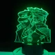 Настільний світильник-нічник ДжоДжо 2 JoJo - JoJo's Bizarre Adventure настільна 3D Лампа 16 Кольорів (USB 8084) - зображення 2