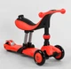 Самокат-велобег 3в1 Best Scooter BS-71899. 3 PU колеса с подсветкой, сидение, амортизаторы, родительская ручка - изображение 5