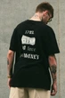Чоловіча Оверсайз Футболка З Принтом Without Dollar S/M Black - изображение 2