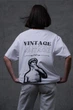 Жіноча Оверсайз Футболка З Принтом Without Vintage L/XL White - изображение 2