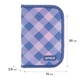 Пенал Kite 1 від., 2 відв., з наповненням 622H Purple Chequer - изображение 2
