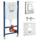 Инсталляция для унитаза GROHE Rapid SL с кнопкой хром глянец UA3873200A - изображение 1