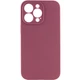 Чехол Silicone Case Full Camera Protective (AA) NO LOGO для Apple iPhone 13 Pro Max (6.7") Бордовый / Plum Без бренда - изображение 1