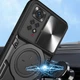 Ударопрочный чехол Bracket case with Magnetic для Xiaomi Redmi Note 11 Pro 4G/5G / 12 Pro 4G Black Без бренда - изображение 6