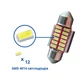 Лампа в автомобіль LED C5W C10W 31мм, 10 SMD 4014, з обманкою Canbus, білий - зображення 3