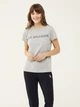 Футболка нательная женская больших размеров U.S. Polo Assn 16595 XXL Серая Меланж (8680557326925) - изображение 1
