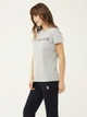Футболка нательная женская больших размеров U.S. Polo Assn 16595 XXL Серая Меланж (8680557326925) - изображение 3