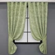 Комплект коротких штор VR-Textil Жаккард Sultan YL № 1367ш Светло-оливковый 130х170 см 2 шт (35-0082) - изображение 1