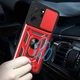 Ударопрочный чехол Camshield Serge Ring для Xiaomi 13T / 13T Pro Красный Без бренда - изображение 2