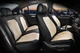 Авточохли для сидінь Алькантара Екокожа Elegant Modena комплект Бежеві (700 134) - зображення 1
