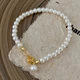 Жіночий браслет із перлів з підвіскою "Pearl Bracelet" Honey Fashion Accessories білий (120148) - изображение 2
