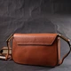 Модна сумка з жорстким каркасом з натуральної шкіри Vintage 22390 коричнева - зображення 9