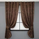 Комплект коротких штор VR-Textil Жаккард Sultan YL № 1202ш Шоколадный 130х170 см 2 шт (35-0078) - изображение 1