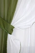 Кухонный комплект VR-Textil № 038к шторки и тюль оливковый с белым 280х170 см (50-038) - изображение 3