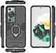 Чехол Fiji Ring для Huawei P60 / P60 Pro бронированный бампер с кольцом подставкой черный - изображение 3