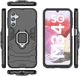 Чехол Fiji Ring для Samsung Galaxy M34 5G (M346) бронированный бампер с кольцом подставкой черный - изображение 3