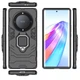 Чохол Fiji Ring для Honor Magic5 Lite 5G броньований бампер із кільцем підставкою чорний - зображення 3
