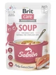 Упаковка вологого корму "Суп для котів Brit Care Soup with Salmon з лососем", 75 г х 10 шт - зображення 2