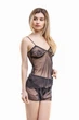 Піжама жіноча з прозорої сіточки та мережива Felisiya Lingerie Чорний 128/c-170 S (2000011811013) - зображення 4