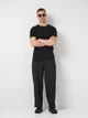 Футболка хлопковая длинная мужская Ray Premium Fit Unisex U0102 M Черная (RAY2000000023472) - изображение 3