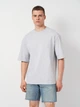 Футболка хлопковая длинная мужская Ray Oversize Unisex U0104M L/XL Серая (RAY2000000023786) - изображение 1