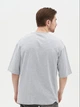 Футболка хлопковая длинная мужская Ray Oversize Unisex U0104M L/XL Серая (RAY2000000023786) - изображение 6
