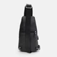 Сумка слинг через плечо мужская кожаная Laras K10219bl Черная (ROZ6501011054) - изображение 3