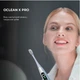 Умная зубная электрощетка Oclean X Pro Digital Electric Toothbrush Glamour Silver (6970810552560) - изображение 4