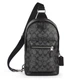Сумка чоловіча Coach West Pack Signature Canvas Backpack - зображення 1
