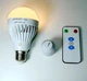 Led Аварійна Лампа, що самозаряджається, з акумулятором, пульт ДК, регульована яскравість, E27, 7 Вт, тепле біле світло - зображення 1